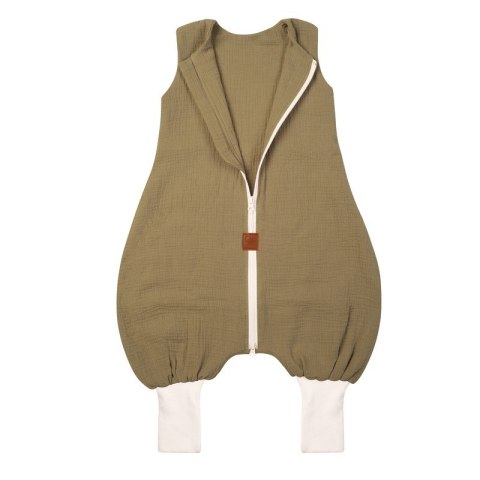 Hi Little One śpiworek do spania letni z nogawkami TOG 1,0 muślin Dark Oak roz S