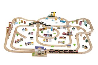 Drewniana kolejka Royal Express zestaw 180 elementów tory pociąg Le Toy Van