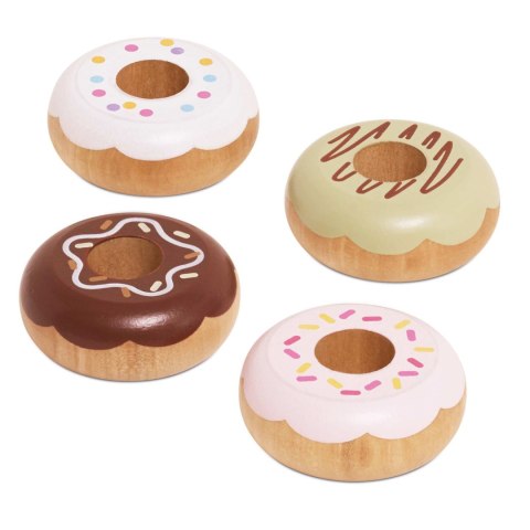Drewniane pączki zestaw, zabawka donut, gotowanie, cukiernia, Le Toy Van