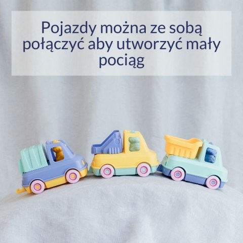 Śmieciarka niebieska zabawka do piasku i wody dla dzieci samochód Simple.