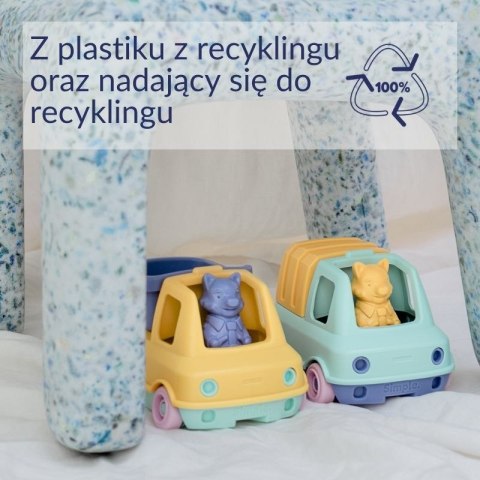 Śmieciarka niebieska zabawka do piasku i wody dla dzieci samochód Simple.