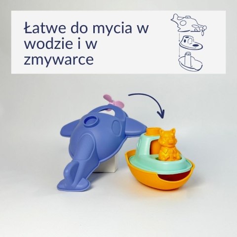 Wodolot 2w1 niebieski zabawka do piasku i wody dla dzieci statek Simple.