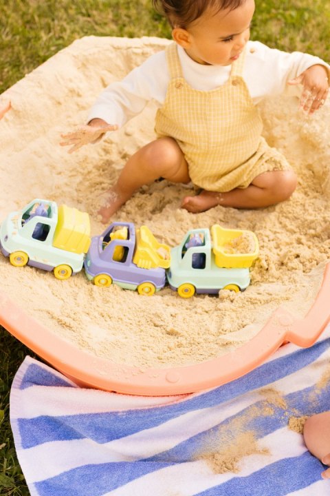 Wóz strażacki niebieski zabawka do piasku wody dla dzieci samochód Simple.