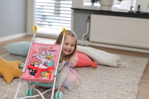 Wózek dla lalek Hello Kitty i przyjaciele spacerówka zabawka dla dzieci lalki