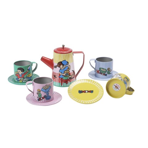 Zestaw do serwowania herbaty zabawka dla dzieci, Pippi Langstrumpf, kubki