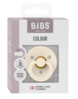 BIBS COLOUR 1 PACK IVORY L Smoczek Uspokajający kauczuk Hevea