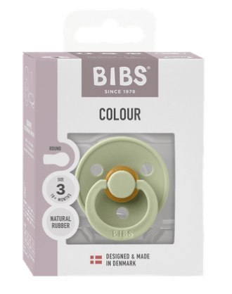 BIBS COLOUR 1 PACK SAGE L Smoczek Uspokajający kauczuk Hevea