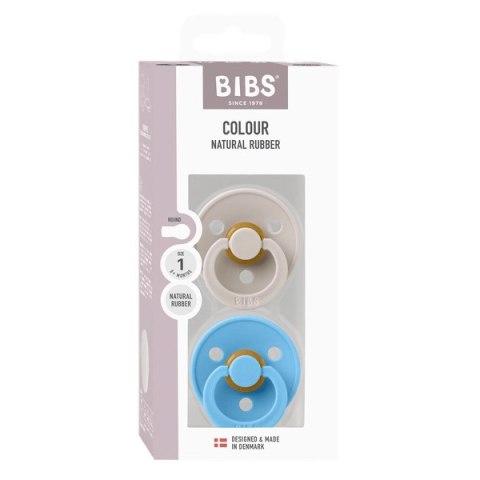 BIBS COLOUR 2-PACK MUSHROOM & BREEZE S Smoczek Uspokajający kauczuk Hevea