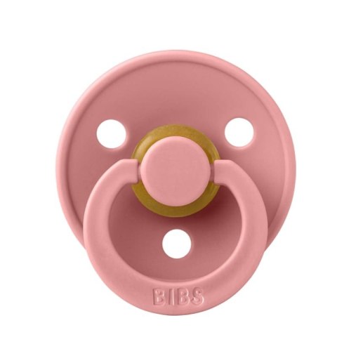 BIBS COLOUR 2-PACK PALE BUTTER & DUSTY PINK S Smoczek Uspokajający kauczuk Hevea