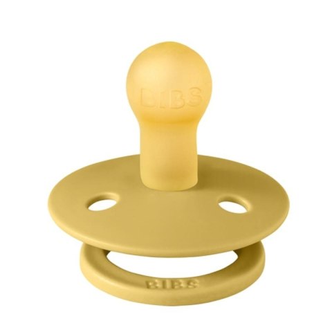 BIBS COLOUR 2-PACK VANILLA & MUSTARD S Smoczek Uspokajający kauczuk Hevea