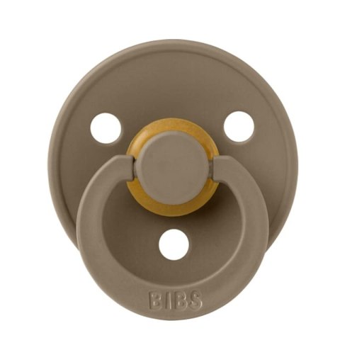 BIBS COLOUR 2-PACK WHITE & DARK OAK S Smoczek Uspokajający kauczuk Hevea