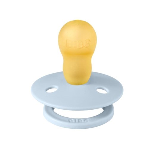 BIBS COLOUR BABY BLUE L Smoczek Uspokajający kauczuk Hevea