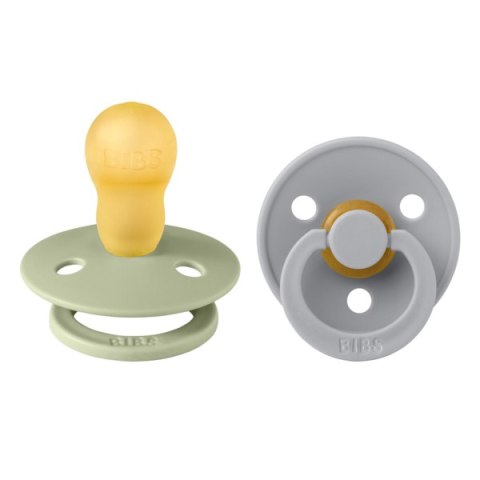 BIBS COLOUR 2-PACK CLOUD & SAGE L Smoczek Uspokajający kauczuk Hevea