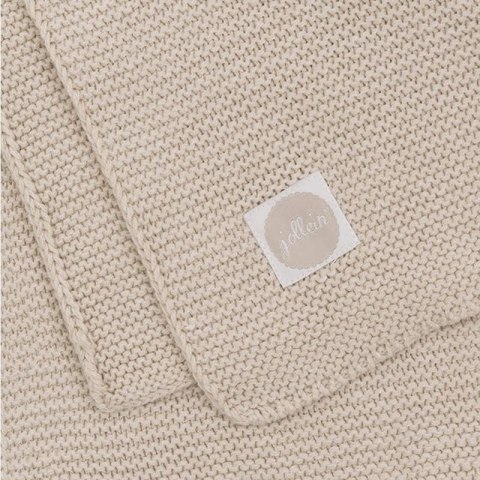 Jollein kocyk do wózka fotelika i kołyski tkany 100x75 cm BASIC KNIT Nougat