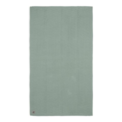 Jollein kocyk do wózka fotelika i kołyski tkany 100x75 cm RIVER KNIT Ash Green