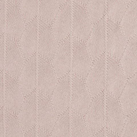 Jollein kocyk do wózka fotelika i kołyski tkany 100x75 cm SHELL KNIT GOTS Wild Rose