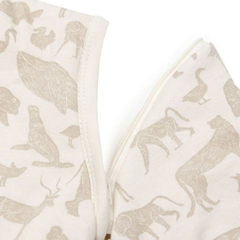 Jollein śpiworek niemowlęcy do spania całoroczny z odpinanymi rękawami ANIMALS NOUGAT 70 cm