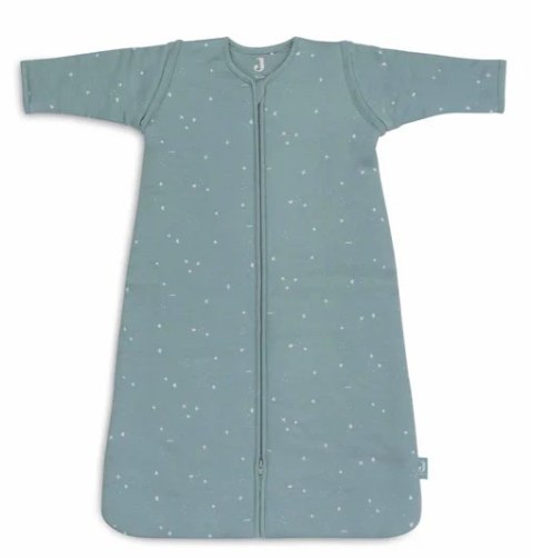 Jollein śpiworek niemowlęcy do spania całoroczny z odpinanymi rękawami TWINKLING WILD GREEN 90 cm