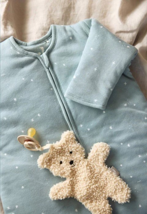 Jollein śpiworek niemowlęcy do spania całoroczny z odpinanymi rękawami TWINKLING WILD GREEN 90 cm