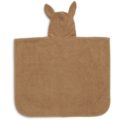Jollein ponczo kąpielowe z kapturem 65x62 cm Króliczek RABBIT Caramel