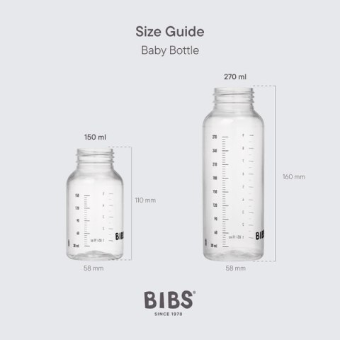 BIBS BUTELKA PLASTIC PP ze smoczkiem antykolkowym z silikonu medycznego poj. 150 ml BLUSH
