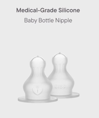 BIBS BUTELKA PLASTIC PP ze smoczkiem antykolkowym z silikonu medycznego poj. 150 ml BLUSH