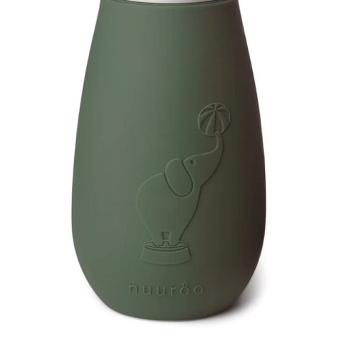 Nuuroo silikonowy bidon ze słomką dla niemowlaka PAX Dusty Green poj 350 ml