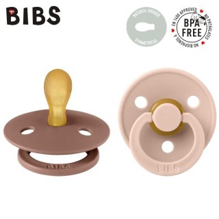 BIBS COLOUR SYMMETRICAL 2-PACK BLUSH & WOODCHUCK S Smoczek Symetryczny kauczuk Hevea