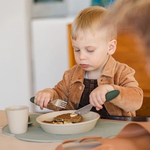 BIBS CUTLERY SET WOODCHUCK 3 częściowy zestaw sztućców