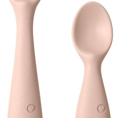 BIBS SPOON SET BLUSH 2 łyżeczki silikonowe