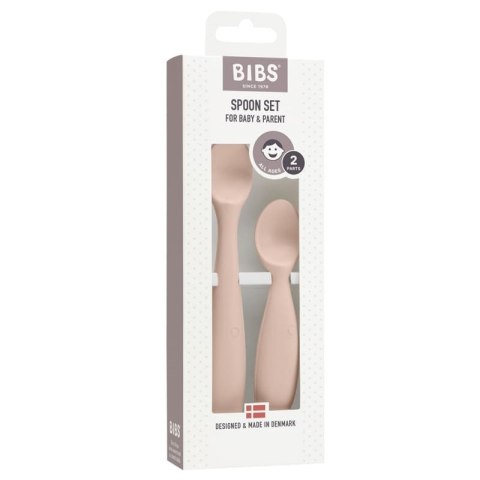 BIBS SPOON SET BLUSH 2 łyżeczki silikonowe