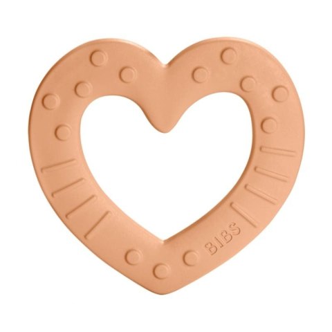 BIBS BABY BITIE HEART PEACH gryzak dla niemowlaka