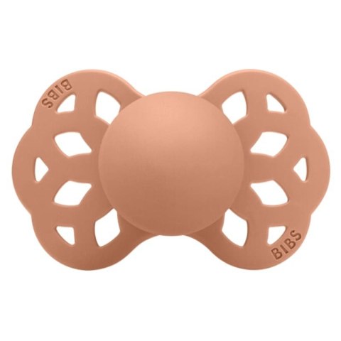 BIBS INFINITY SYMMETRICAL PEACH M Smoczek Symetryczny Silikonowy