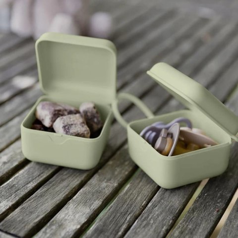 BIBS PACIFIER BOX PETROL 2 w 1 etui do smoczków oraz pojemnik do sterylizacji smoczków