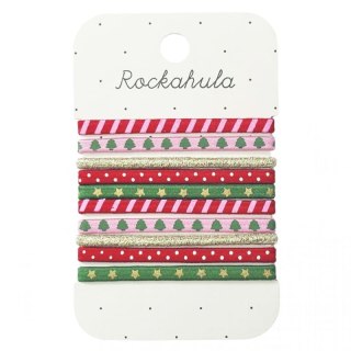 Rockahula Kids 10 gumek do włosów dla dziewczynki Jolly Xmas Elastic