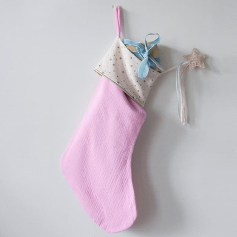 Rockahula Kids skarpeta świąteczna na prezenty 50x18 cm Pink