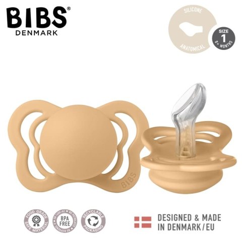 BIBS COUTURE DESERT SAND S Smoczek ortodontyczny silikonowy