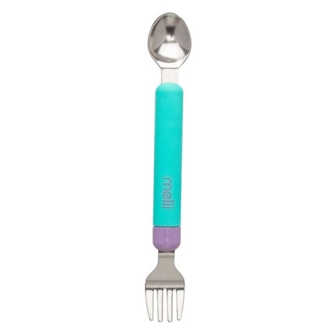 Melii - sztućce łyżeczka i widelczyk SPORK Blue & Purple