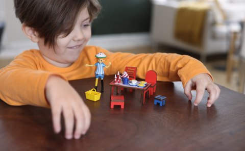 Figurka Pippi Langstrumpf zestaw z akcesoriami przyjęcie zabawka dla dzieci