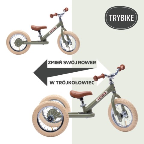 Pierwszy rower biegowy balansujący dziecięcy czarny dla dzieci Trybike