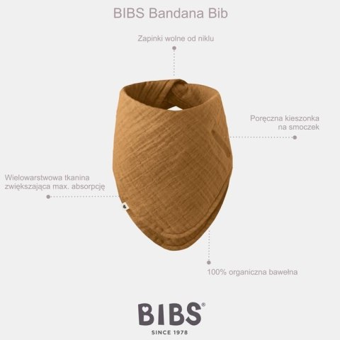BIBS BANDANA BIB BLOSSOM bandanka z kieszonką na smoczek 100% organic cotton