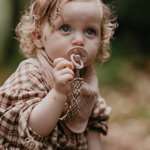 BIBS BANDANA BIB BLUSH bandanka śliniak z kieszonką na smoczek 100% organic cotton