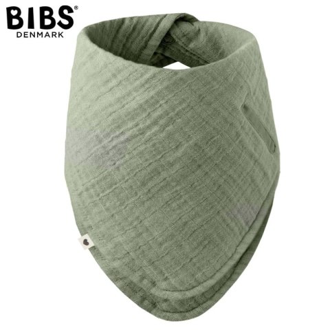 BIBS BANDANA BIB SAGE bandanka śliniak z kieszonką na smoczek 100% organic cotton