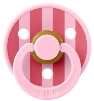 BIBS STUDIO COLOUR BABY PINK/CORAL Smoczek uspokajający kauczuk Hevea, roz M, FLOWPACK