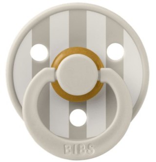 BIBS STUDIO COLOUR SAND/IVORY Smoczek uspokajający kauczuk Hevea roz M FLOWPACK