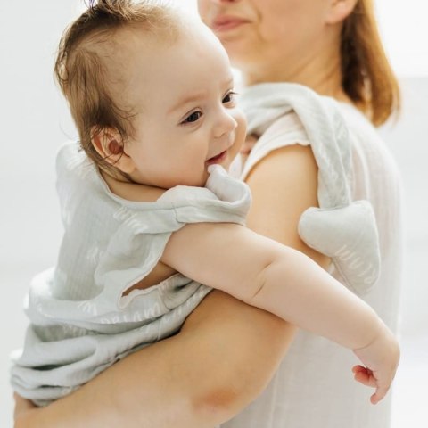 Hi Little One śpiworek do spania dwustronny TOG 1,0 BIO bawełna GROW UP DREAM/WHITE muumee