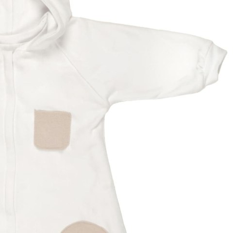 Hi Little One kombinezon całoroczny z kapturem TOG 2,0 OverSize BOHO White roz M Pom Pom