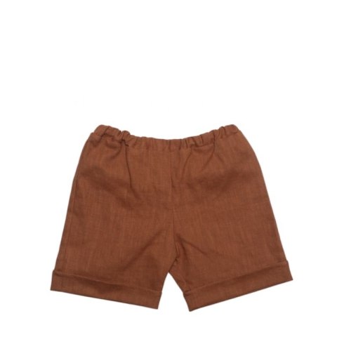 Hi Little One koszulka ze spodenkami BOHO LEO Cognac roz M Pom Pom