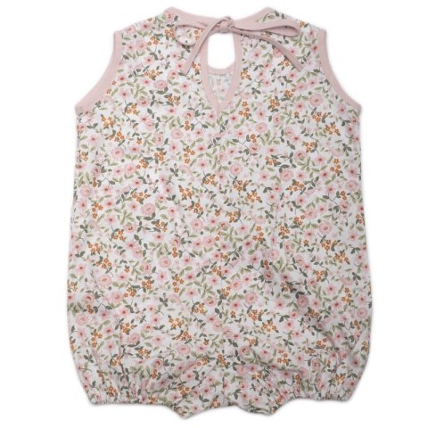 Hi Little One rampers dla dziewczynki BOHO FLOPI Mauve roz L Pom Pom