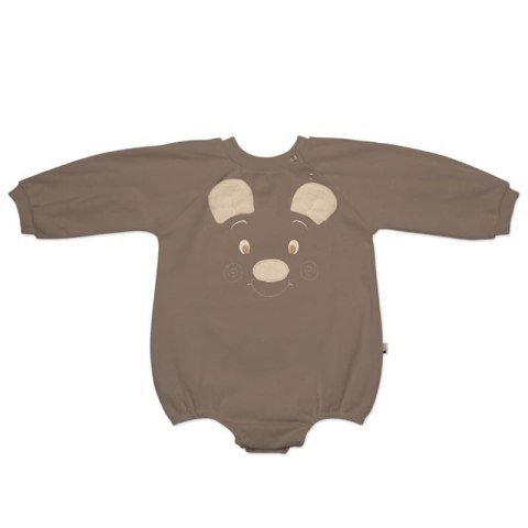 Hi Little One rampers niemowlęcy MIŚ OverSize BOHO Caffe Latte roz S